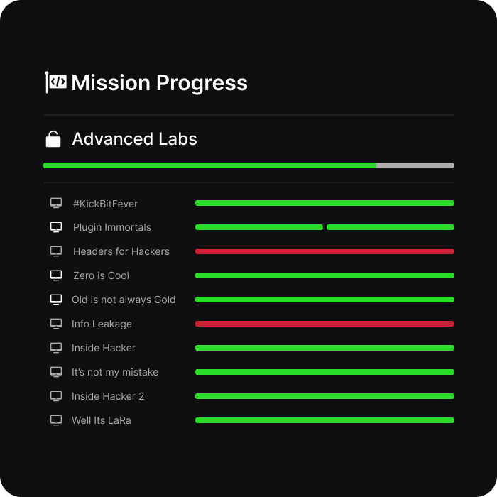 VM Mission Progress